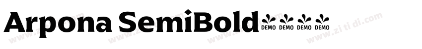 Arpona SemiBold字体转换